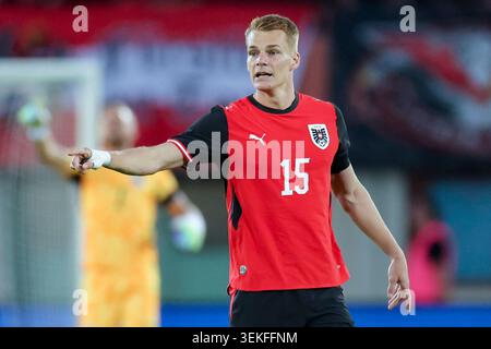 Philipp Lienhart (Österreich) gestikuliert, International Friendly, Austria / Tunesien, Ernst Happel Stadion am 01. Juni 2026 in Wien, Österreich. (Foto von Marco Steinbrenner/DeFodi Images) Philipp Lienhart (Österreich) Gesten, International Friendly, Austria/Tunesien, Ernst Happel Stadion, 1. Juni, 2026 in Wien, Österreich. (Foto: Marco Steinbrenner/DeFodi Images) Stockfoto