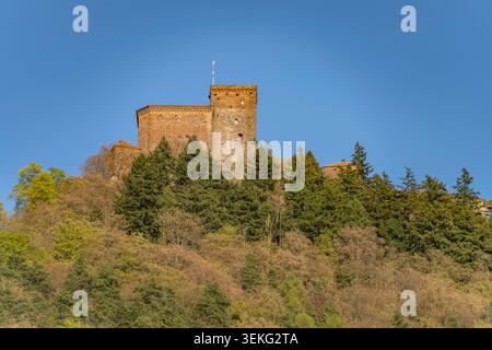 Reichsburg Trifels die Reichsburg Trifels in Annweiler am Trifels, Südliche Weinstraße, Rheinland-Pfalz, Deutschland das Trifels-Schloss in Annweiler A Stockfoto
