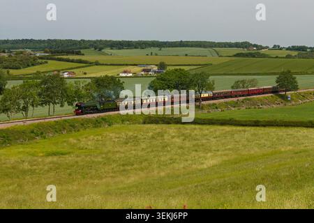 4472 60103 baute die Flying Scotsman A3class 1923 eine Dampflokomotive auf der Great Central Railway North Nottingham in Stanford in der Gegend von Soar Loughborough Stockfoto