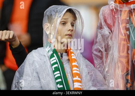 Rotterdam, Niederlande. Juni 2026. ROTTERDAM, 03-06-2026, Stadion Feijenoord de Kuip, Saison 2025/2026, FIFA internationaler Fußball, Freundschaftsspiel zwischen den Niederlanden und Algerien, Foto zeigt Anhänger der Niederlande Credit: Pro Shots/Alamy Live News Stockfoto