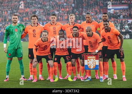 Rotterdam, Niederlande. Juni 2026. ROTTERDAM, 03-06-2026, Stadion Feijenoord de Kuip, Saison 2025/2026, FIFA internationaler Fußball, Freundschaftsspiel zwischen den Niederlanden und Algerien, Foto zeigt Teampicture Niederlande Credit: Pro Shots/Alamy Live News Stockfoto
