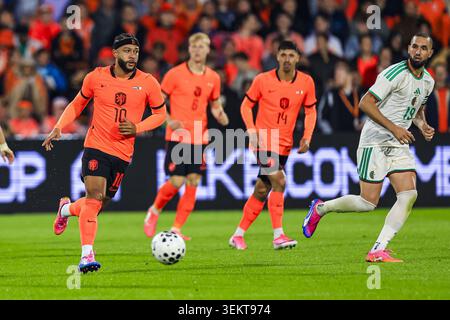 Rotterdam, Niederlande. Juni 2026. ROTTERDAM, 03-06-2026, Stadion Feijenoord de Kuip, Saison 2025/2026, FIFA International Football, Freundschaftsspiel zwischen den Niederlanden und Algerien, Foto zeigt den niederländischen Spieler Memphis Depay Credit: Pro Shots/Alamy Live News Stockfoto