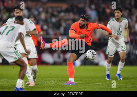 Rotterdam, Niederlande. Juni 2026. ROTTERDAM, 03-06-2026, Stadion Feijenoord de Kuip, Saison 2025/2026, FIFA International Football, Freundschaftsspiel zwischen den Niederlanden und Algerien, Foto zeigt den niederländischen Spieler Memphis Depay Credit: Pro Shots/Alamy Live News Stockfoto