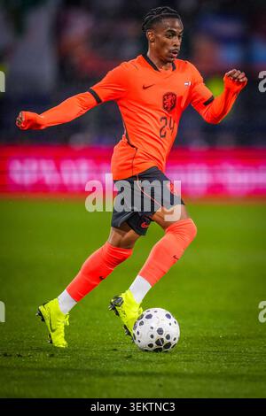 Rotterdam, Niederlande. Juni 2026. ROTTERDAM, 03-06-2026, Stadion Feijenoord de Kuip, Saison 2025/2026, FIFA International Football, Freundschaftsspiel zwischen den Niederlanden und Algerien, Foto zeigt den niederländischen Spieler Crysencio Summerville Credit: Pro Shots/Alamy Live News Stockfoto