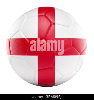 3. Fußball unter englischer Nationalflagge Stockfoto