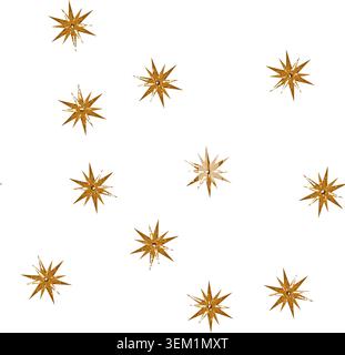 Muster glänzende weihnachtsstern Cartoon Vektor Stock Vektor