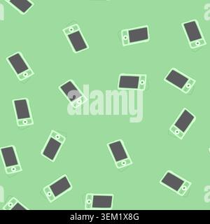 Nahtloses Muster Kind Baby Monitor Karikaturvektor Stock Vektor