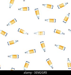 Muster reine Mineralwasserflasche Karikaturvektor Stock Vektor