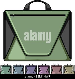 Kleidertasche für Kleidung auf Geschäftsreisen Stock Vektor