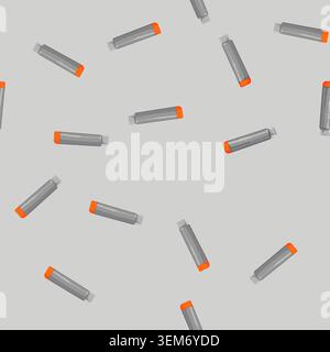 Nahtlose Musterarbeit Cutter Messer Cartoon Vektor Stock Vektor