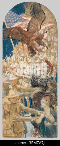 John Singer Sargent – Study for the Coming of the Americans, 1921–1922 | Archium Stockfoto