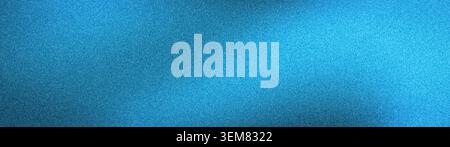 Abstrakter, körniger blauer Hintergrund mit einer breiten Textur mit tiefem Petrol und hellen Zyantönen, ideal für Webbanner, Tapeten und moderne Stockfoto