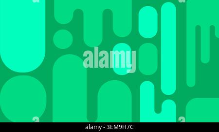 Minimaler abstrakter Hintergrund in Pastellrosa mit glatten geometrischen Formen und klarem Layout. Elegantes und trendiges Design Stockfoto