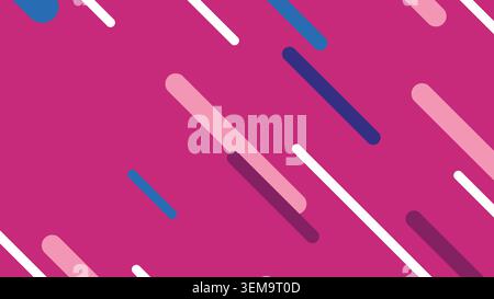 Warmer diagonaler Hintergrund mit fließenden orangefarbenen, rosa und gelben Streifen für ein dynamisches abstraktes Design, das sich perfekt für digitale Grafiken, Poster und kreative, von Bewegungen inspirierte Layouts eignet Stockfoto