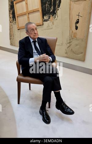 Florentino Pérez, CEO von Grupo ACS und Präsident des Fußballvereins Real Madrid. Stockfoto