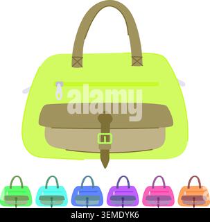 Tasche Aktentasche für Männer Vektor Cartoon Grafik Stock Vektor