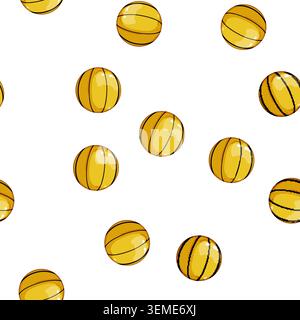 Muster Wettbewerb Basketball Ball Cartoon Vektor Stock Vektor