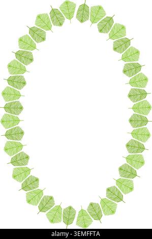 Herbstlicher botanischer Ovalrahmenkranz auf weißem Hintergrund. Babydusche Stock Vektor
