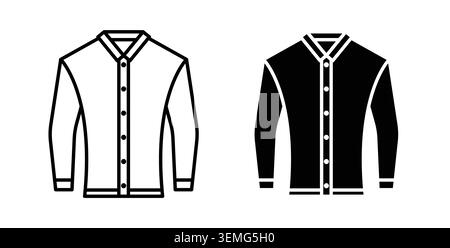 Shirt Icon Illustrations-Design-Paket für das Web. Stock Vektor