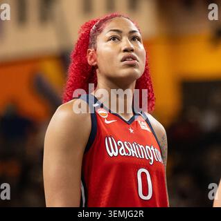 Shakira Austin #0 und die Washington Mystics spielen am 6. Juni 2026 in der Gateway Center Arena in College Park, GA, den Atlanta Dream. (Foto: Lawrence Cooper/SIPA USA) Credit: SIPA USA/Alamy Live News Stockfoto