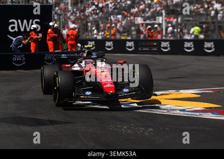 Montecarlo, Monaco, Monaco. Juni 2026. Der britische Fahrer Lewis Hamilton, Scuderia Ferrari HP fährt während des Formel 1 Louis Vuitton Grand Prix de Monaco in Montecarlo. Antonelli gewinnt. (Kreditbild: © Daisy Facinelli/ZUMA Press Wire) NUR REDAKTIONELLE VERWENDUNG! Nicht für kommerzielle ZWECKE! Stockfoto