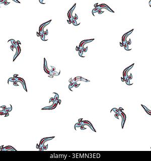 Muster handgezeichnetes Paisley Mehndi Design Dekorationselement Stock Vektor