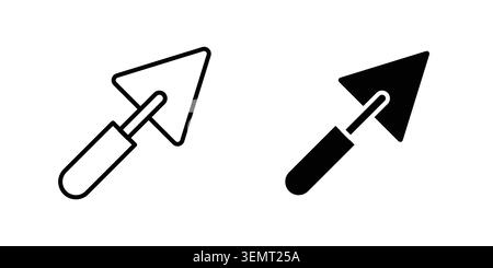 Mit Kelle-Symbol-Grafik. Websymbole Vektoren. Stock Vektor