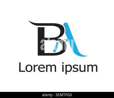 Ein elegantes, modernes Logo-Design mit den Buchstaben Stock Vektor