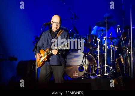 Mark Knopfler tritt in Barcelona auf Stockfoto