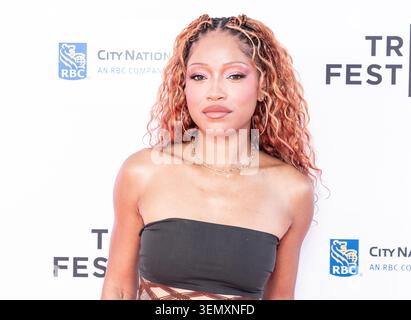 New York, Usa. Juni 2026. Keke Palmer nimmt am 8. Juni 2026 an Tribeca Talks im SVA Theatre in New York Teil. (Foto: Lev Radin/SIPA USA) Credit: SIPA USA/Alamy Live News Stockfoto