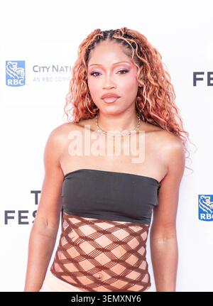 New York, Usa. Juni 2026. Keke Palmer nimmt am 8. Juni 2026 an Tribeca Talks im SVA Theatre in New York Teil. (Foto: Lev Radin/SIPA USA) Credit: SIPA USA/Alamy Live News Stockfoto