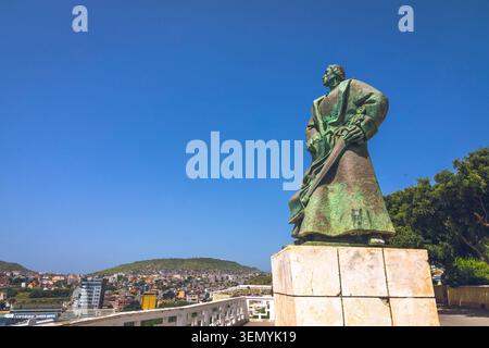 Afrika, Republik Kap Verde, Hauptstadt Praia auf der Insel Santiago, Platon, Plateau, Diogo Gomes Statue, Platon, Plateau District Stockfoto
