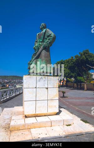 Afrika, Republik Kap Verde, Hauptstadt Praia auf der Insel Santiago, Platon, Plateau, Diogo Gomes Statue, Platon, Plateau District Stockfoto