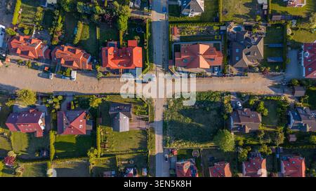 Wohnbezirke Danzig Von Oben Stockfoto