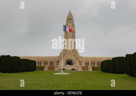Osssuary Douaumont Monument in Douaumont-Vaux, Frankreich Stockfoto