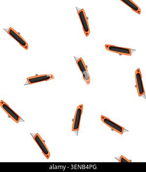 Zeichentrickfilm für Werkzeugschneider und Messer. Werkzeugschneider Messer Vorzeichenvektor Stock Vektor