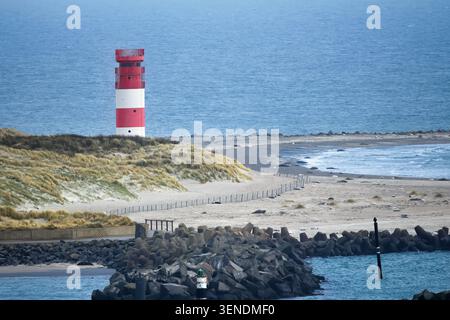 Lighthouse on Heligoland Stockfoto
