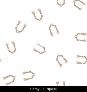 Muster Steinbogen Torelement, das einen Durchgang und Symbol des Eingangs, Portals oder des Eingangs bietet, minimalistische flache Vektorillustration auf weißem Hintergrund Stock Vektor