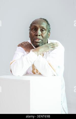 Porträt von Ngũgĩ wa Thiong'o, kenianischer Autor und Akademiker Stockfoto