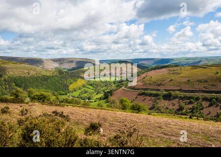 Der dramatische Horseshoe Pass, Llangollen, Wales, Großbritannien Stockfoto