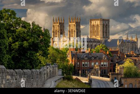 York Minster und York City Centre, North Yorkshire, England, Großbritannien. Stockfoto