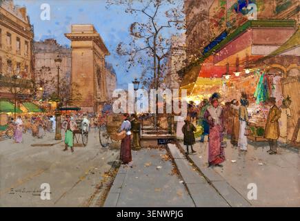 Eugène Galien-Laloue, La Porte St-Denis (La Porte St-Denis), Postimpressionismus Stockfoto