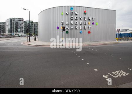 Der neue Covent Garden Blumenmarkt Stockfoto