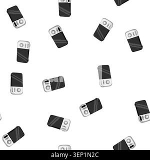 Zeichentrickfilm zur Sicherheit des Babyphones. Sicherheit Babyphone Zeichen Vektor Stock Vektor