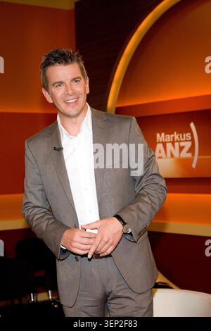 Markus Lanz, Moderator. Er übernimmt mit seiner Talkshow in Hamburg den Sendeplatz von Johannes B. Kerner in der Sommerpause bis Anfang September. Stockfoto