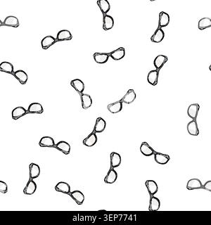 Muster-Cartoon-Illustration mit Industrieschutzbrille, ein entscheidendes Stück persönlicher Schutzausrüstung, bietet Augenschutz in der Medizin Stock Vektor