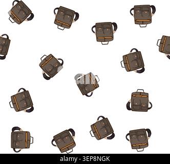 Muster Mann Aktentasche Farbe Symbol Vektor. Mann Aktentasche Schild. Isolierte Symboldarstellung Stock Vektor