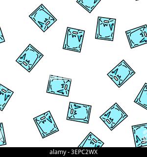 Merchandise Produkt Vektor nahtlose Muster Merchandise Produkt Zeichen Illustration Stock Vektor