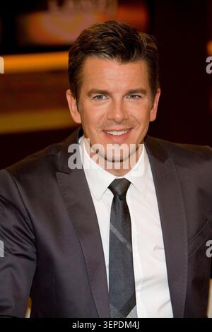 Markus Lanz, Moderator, Gastgeber in der Talkshow Markus Lanz in Hamburg am 18.11.2010. Stockfoto