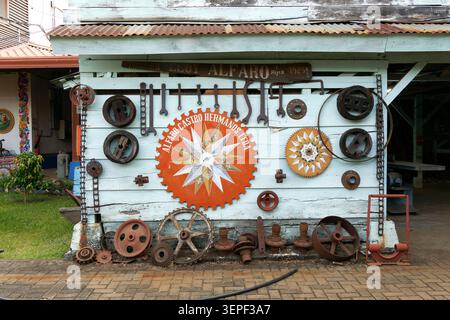 Wagenfabrik, Fábrica de Carretas, Sarchí Norte, Provinz Alajuela, Costa Rica, Zentralamerika Stockfoto